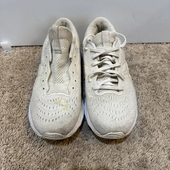 Asics GEL-Nimbus 24 Running Shoes Womens Size 8 Beige Cushioned Sneakers - Picture 2 of 9